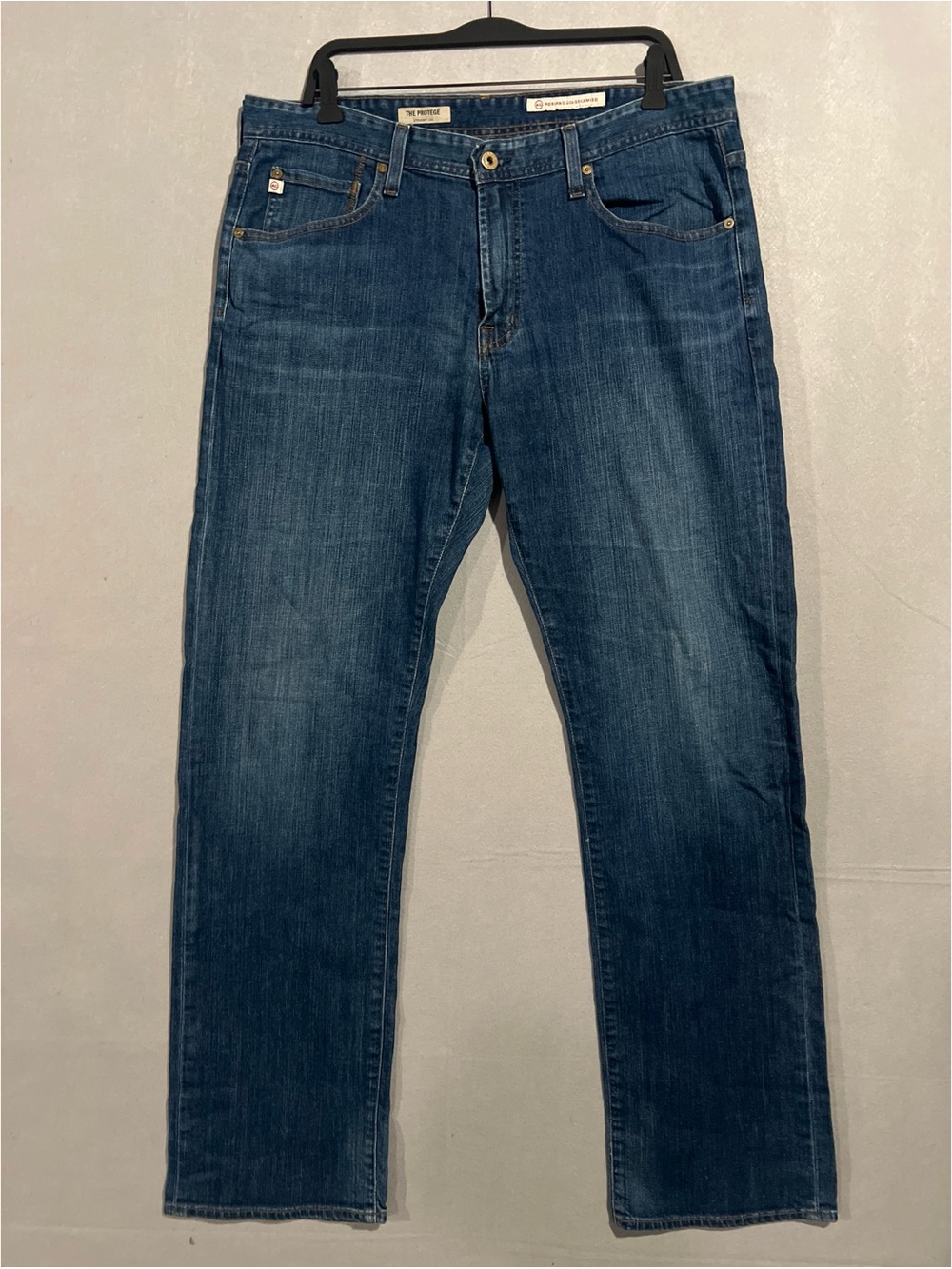 AG Adriano Goldschmied Jeans Men’s 36x33.5 Blue The Protege Straight Leg Denim - Picture 2 of 12